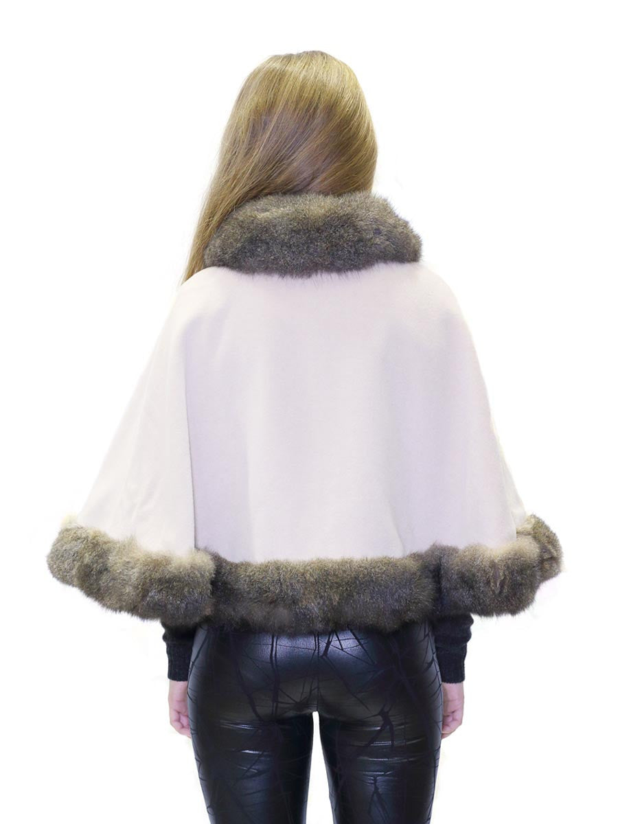 Fur Lined Woollen Cape